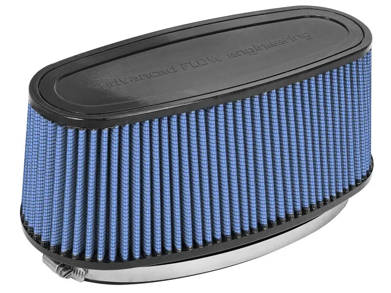 Afe Magnum Force Replacement Air Filter – Dimensions: 11-3/8" × 4" Front, 14" × 5-1/2" Back, 12" × 3-1/2" Top, 5" Height 1