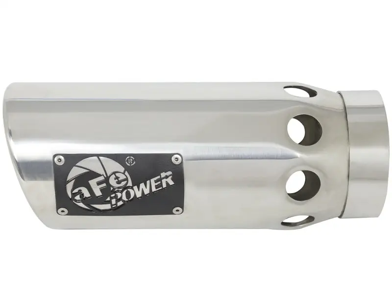 Afe Power Polished Stainless Steel Intercooler Tip: 4″ Inlet × 5″ Outlet × 12″ Length, Clamp-On Style 1