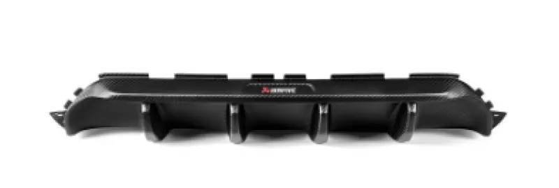 Akrapovic Matte Carbon Fiber Rear Diffuser For 2018+ Bmw M5 (F90) – Red Logo Accent 1