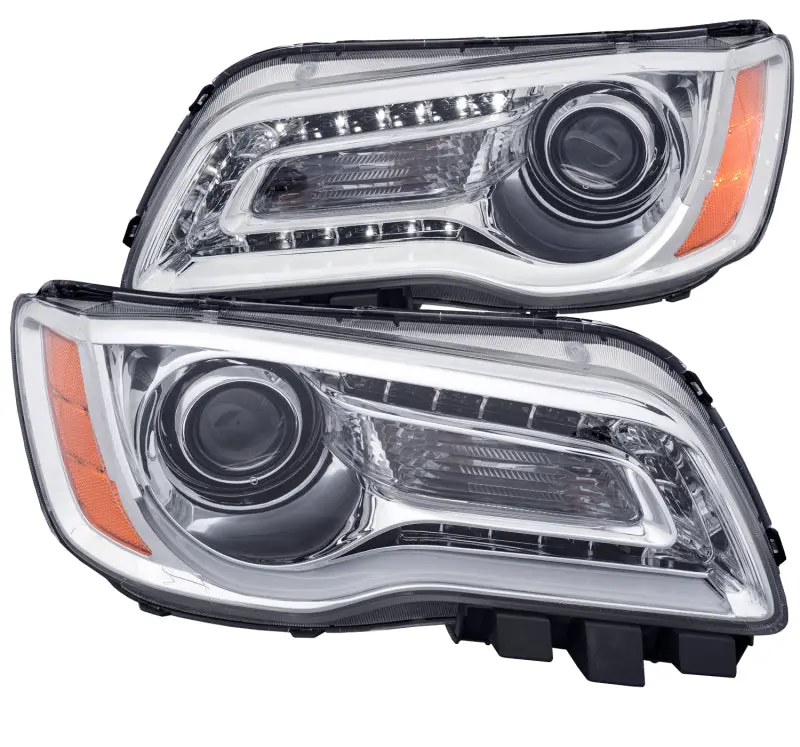 Anzo Chrome Projector Headlights With Plank-Style Design For 2011–2014 Chrysler 300 1
