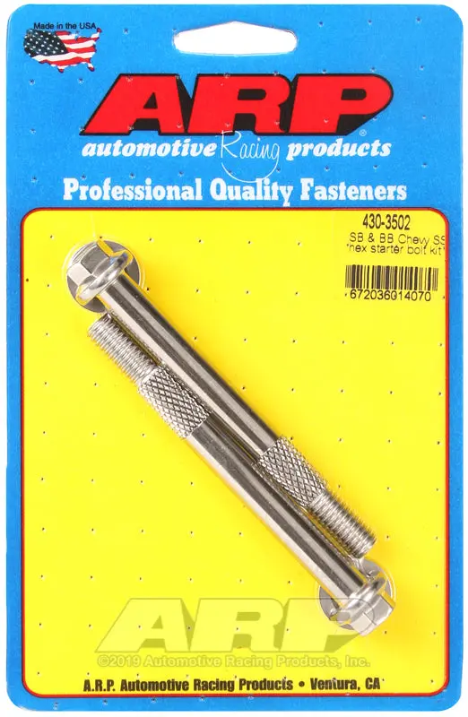 Arp Stainless Steel Pro Stock Starter Bolt Kit For Small- And Big-Block Chevy Engines 1