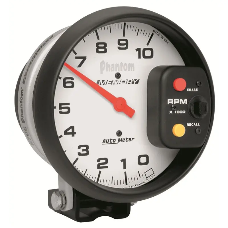 Autometer Phantom 5" Digital Tachometer – 0–10,000 Rpm With Memory Function 1