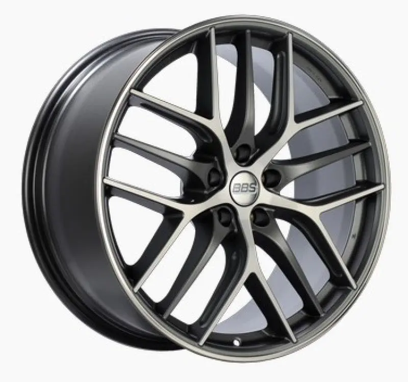 Bbs Cc-R 20X9.5 5X112 Et48 Satin Graphite Diamond Cut Polished Rim Protector Wheel -82Mm Pfs Req. 1