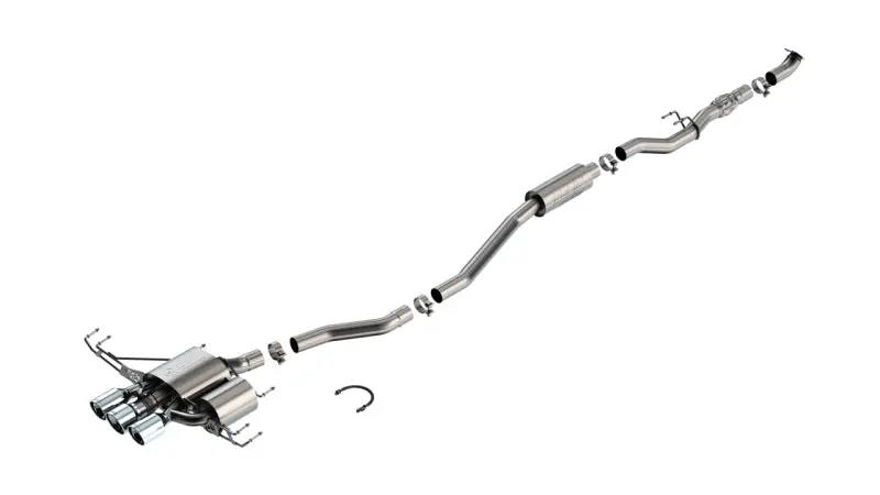 Borla Atak Cat-Back Exhaust System For 2023 Honda Civic Type R (Manual/Automatic) – Dual 4″ Tips 1