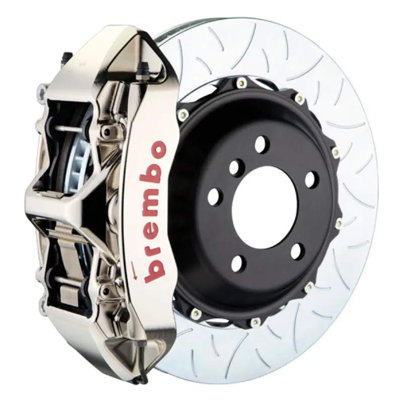 Brembo 05-11 A6 3.2L Front Gtr Bbk 6 Piston Billet 380X34 2Pc Rotor Slotted Type3- Nickel 1