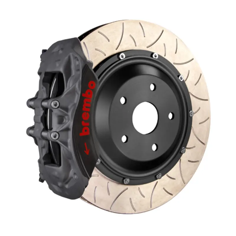 Brembo 95-98 993 C2/C4/C4S/Turbo Front Race Bbk 6 Piston Forged 2Pc355X35X53A 2Pc Rotor T3-Black Ha 1