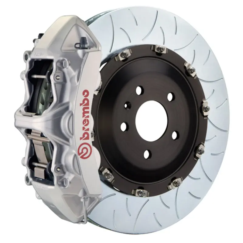 Brembo Gt Big Brake Kit For 2023 Volkswagen Tiguan R — Front 6-Piston Calipers, 405X34Mm 2-Piece Rotors, Silver Finish 1