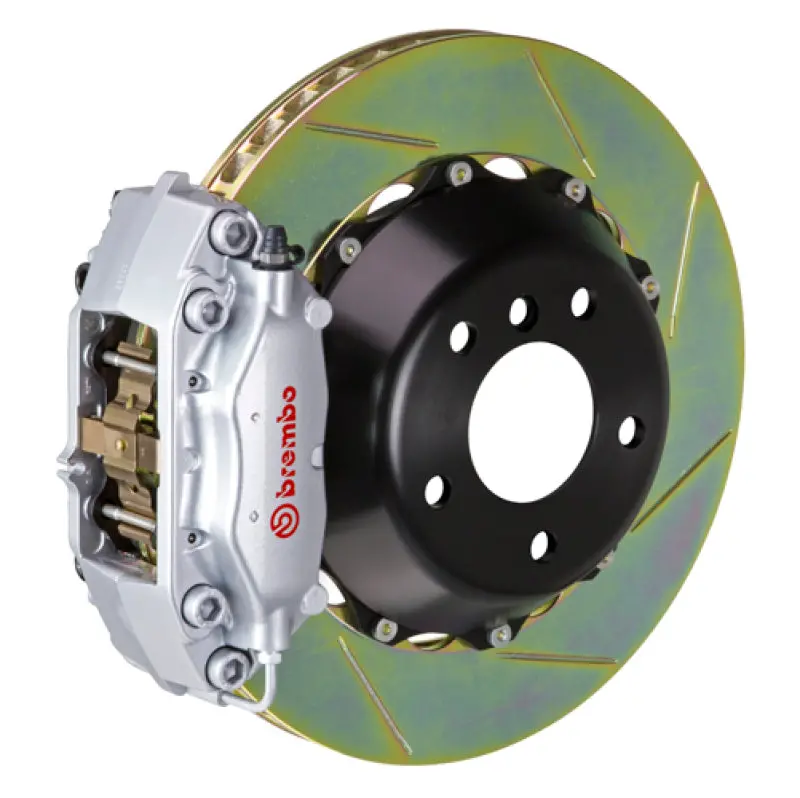 Brembo Gt Big Brake Kit – Front, 4-Piston Calipers, 345X28Mm Two-Piece Slotted Rotors, Silver Finish – For Scion Fr-S, Brz & Toyota 86 1