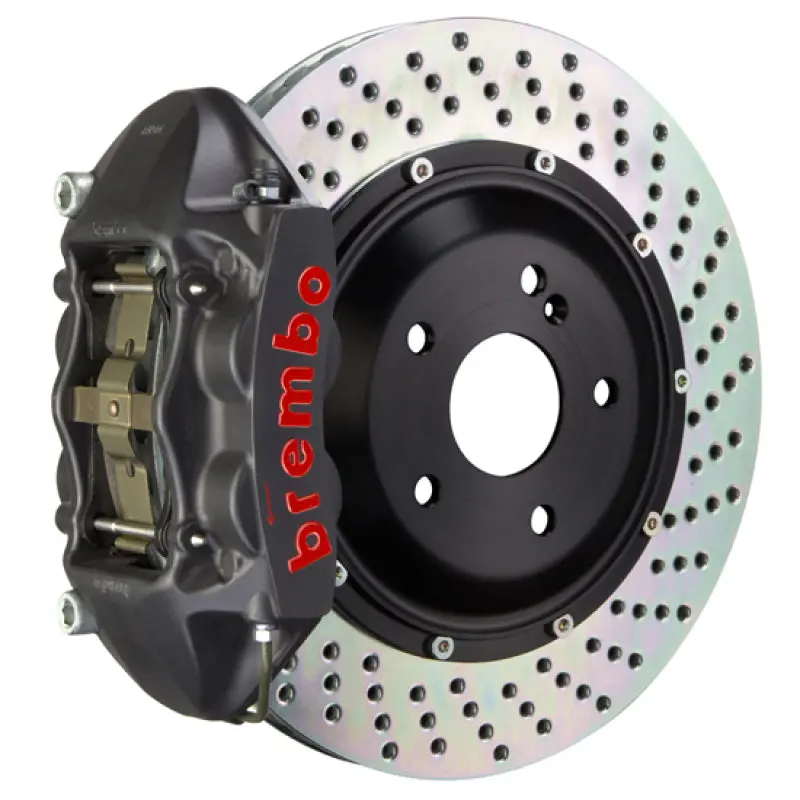 Brembo Gts Big Brake Kit For 2012–2014 Bmw 328I (Rwd, Non-Xdrive/Non-M Sport) – Rear, 345X28Mm Two-Piece Drilled Rotors 1