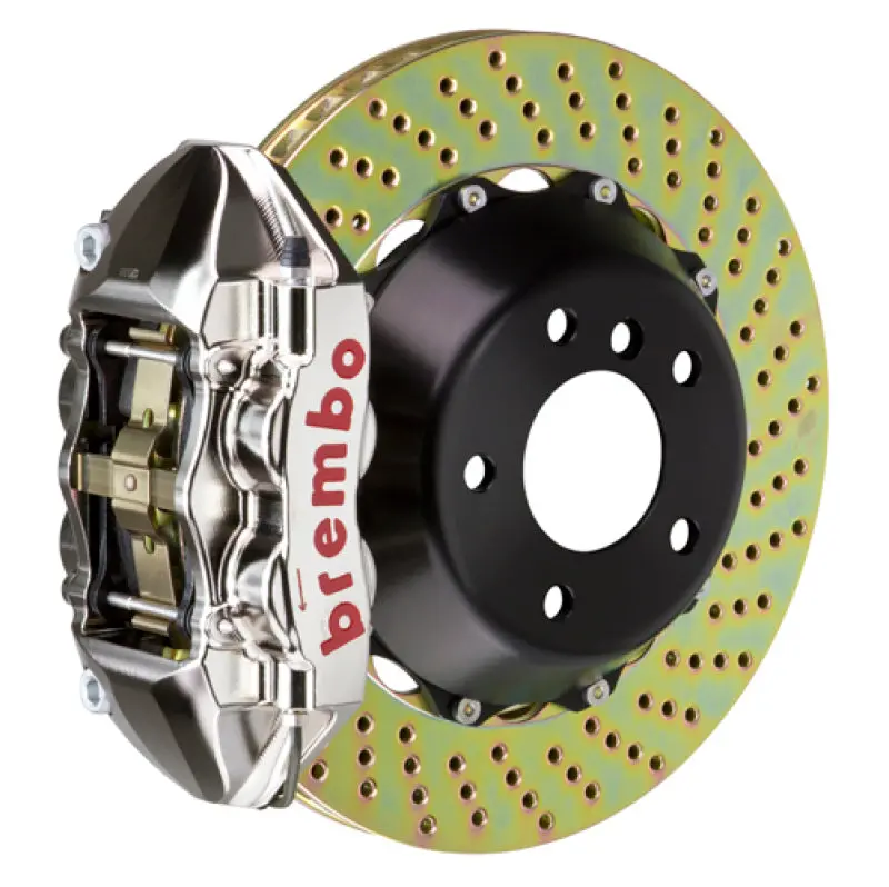 Brembo Rear Big Brake Kit For 2000–2003 Bmw Z8 (E52) – 4-Piston Calipers, 345X28Mm Two-Piece Drilled Rotors With Nickel Plating 1