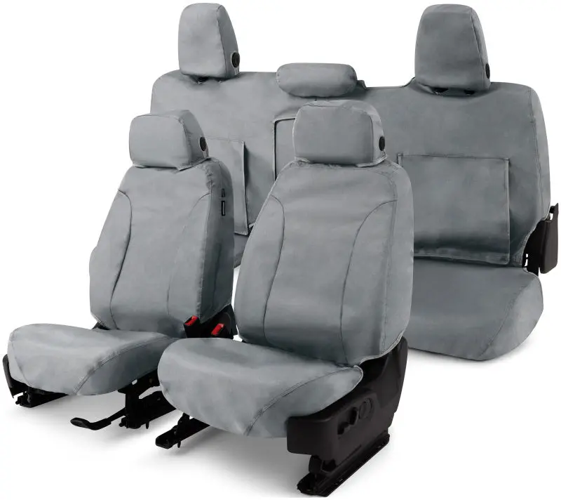 Covercraft 17-19 Chevrolet Silverado Waterproof Polyester Seatsaverfront Row Seat Covers - Grey 1