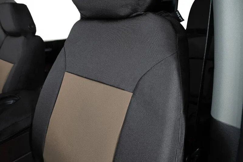 Covercraft Endura Precisionfit Seat Covers – Front Row, Tan/Black, Fits 2021–2024 Chevrolet Tahoe, Suburban 2