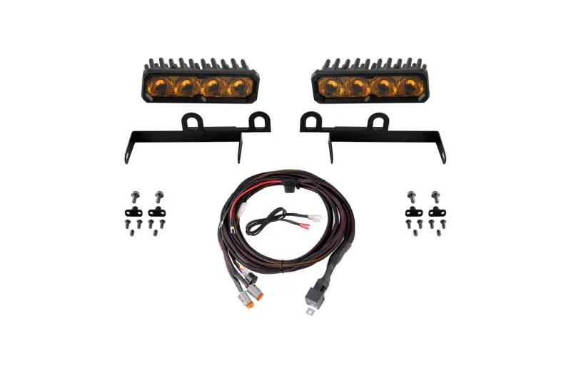 Diode Dynamics Ss6 Max Led Driving Light Kit For 2013–2018 Ram 1500 Sport Express — 3000K Yellow Output 1