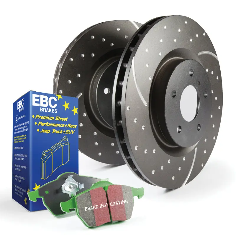 Ebc Greenstuff Performance Brake Pad And Gd Drilled & Slotted Rotor Kit – S10 Series 1