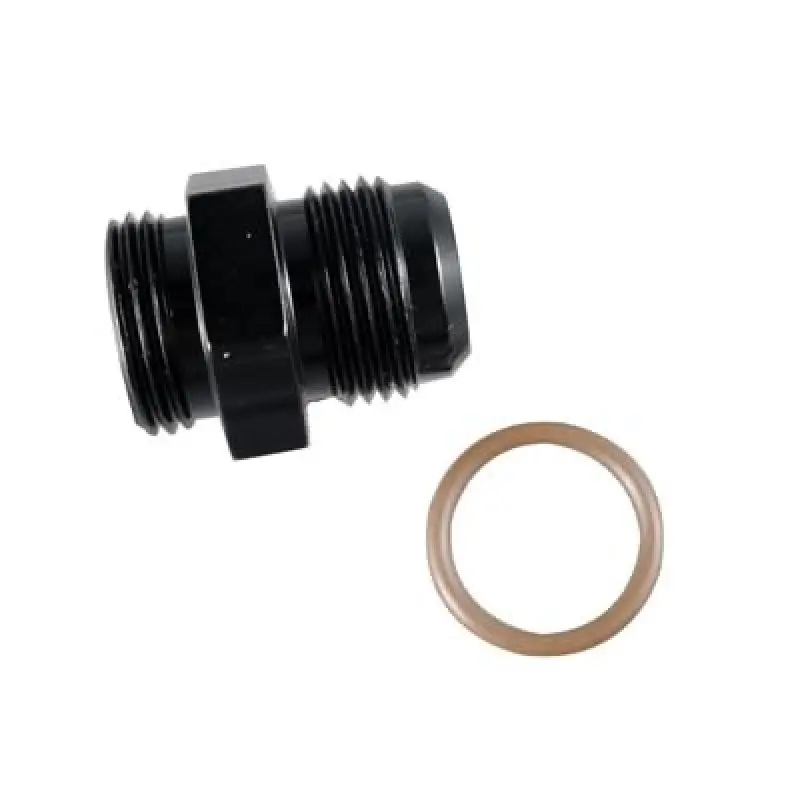 Fragola -12An To 7/8-14 O-Ring Radius Fitting – Black Anodized, 10-Piece Pack 1
