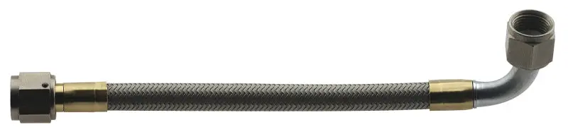 Fragola -6An Stainless Steel Hose Assembly: Straight-To-90° Fitting, 72-Inch Length With Steel Nut 1