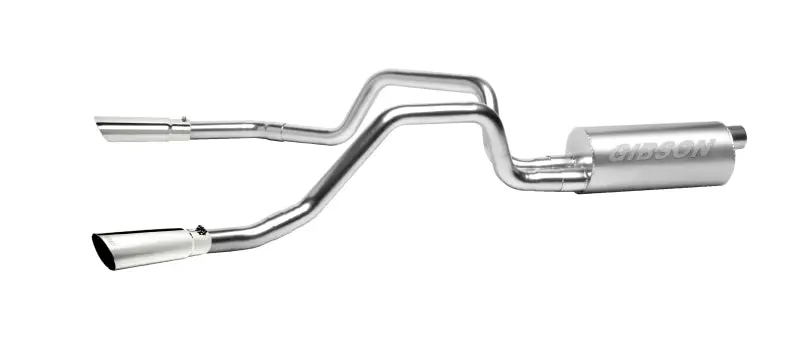 Gibson Stainless Steel Cat-Back Dual Exhaust System – 2.5-Inch Diameter, For 1996–1997 Chevrolet C1500 Base 5.7L V8 1