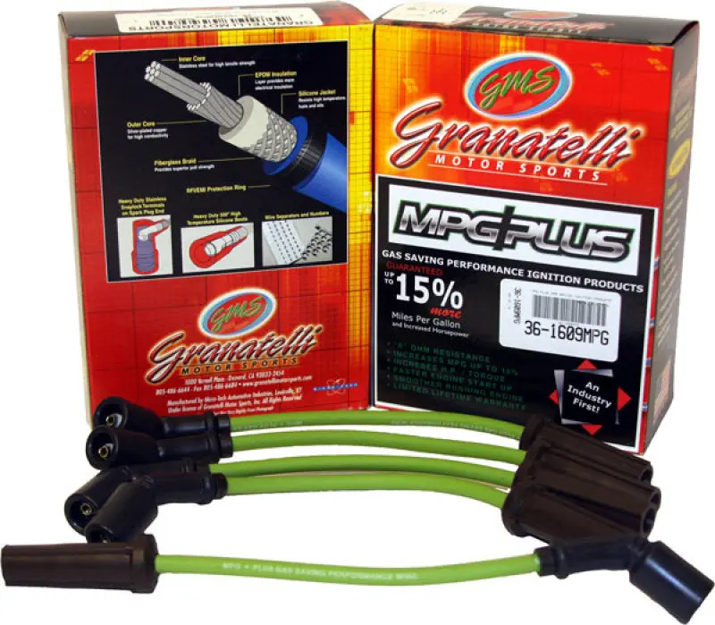 Granatelli Mpg Plus Ignition Wire Set For 1998–2002 Chevrolet Cavalier 2.2L Four-Cylinder 1