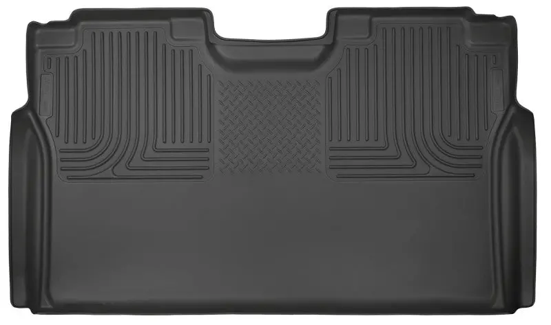 Husky Liners 15-23 Ford F-150 Supercrew Cab Weatherbeater Black 2Nd Seat Floor Liner 1