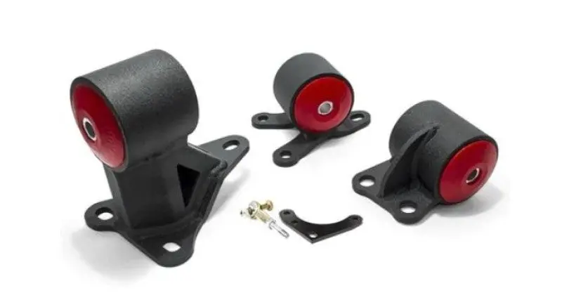 Innovative Black Steel Engine Mounts For 1992–1995 Honda Civic B/D-Series – 60A Bushings, Manual Conversion Ready 1
