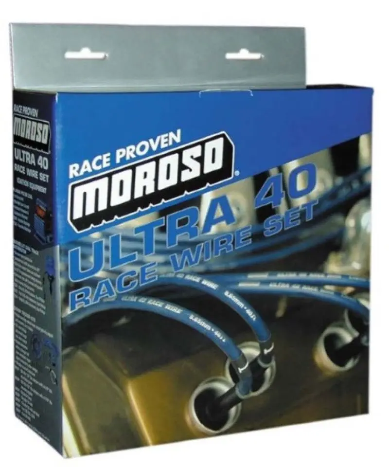 Moroso Ultra 40 Ignition Wire Set For Gm Ls Engines – Coil-On-Plug, 8" Length, Black Sleeved 1