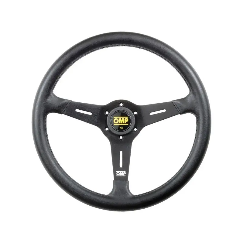 Omp 380Mm Sand-Textured Flat Steering Wheel – Race-Inspired Design 1