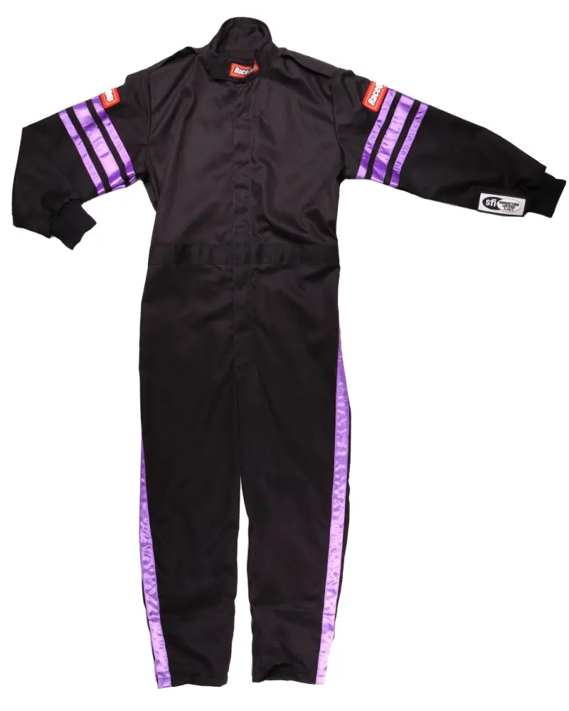 Racequip Sfi-1 Certified Junior Racing Suit – Purple Trim, Kxxs Size 1
