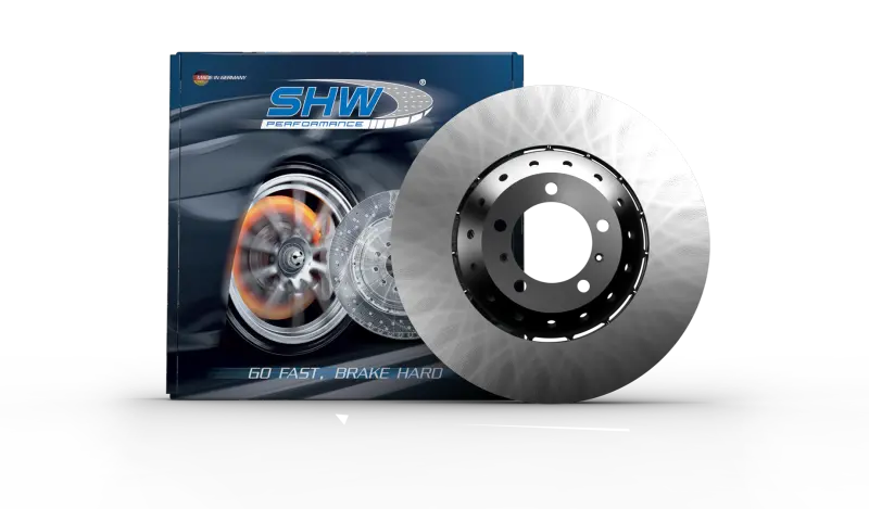 Shw Lightweight Smooth Front Brake Rotor For 2008–2010 Porsche Cayenne Turbo (4.8L, Part #958615302) 1