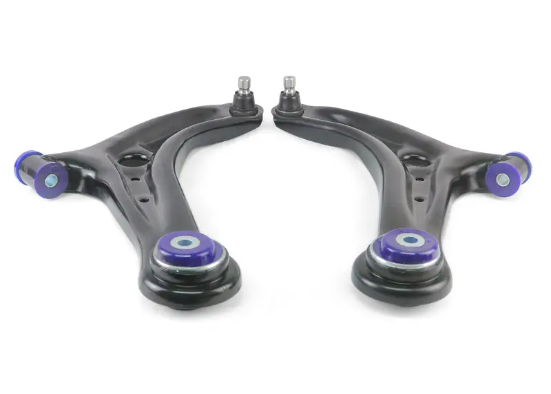 Superpro Front Lower Control Arm Kit With Caster-Enhancing Bushings For 2011–2019 Ford Fiesta S 1