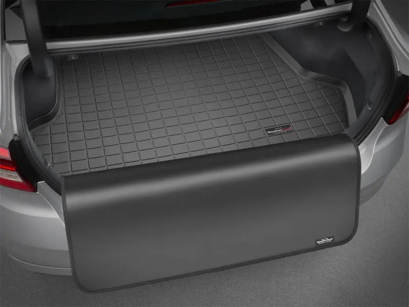 Weathertech Custom Cargo Liner With Bumper Protector For 2012–2019 Nissan Versa — Black 1