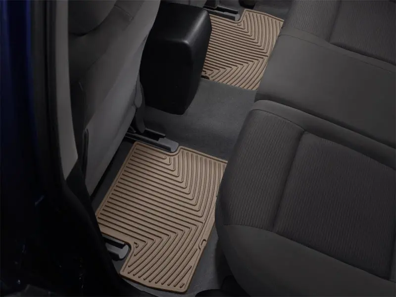 Weathertech Rear Rubber Floor Mats – Tan, Designed For 2007 And Newer Volvo S80 Models 1