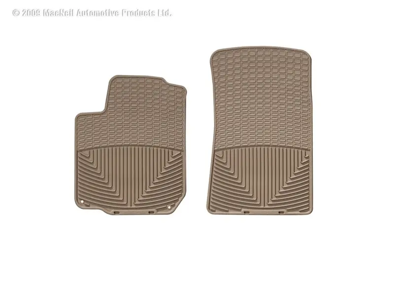 Weathertech Tan Front Rubber Floor Mats For 2004 Volkswagen R32 1