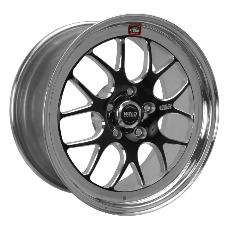 Weld S77 18X7 Inch Non-Beadlock Racing Wheel — 5X4.5" Bolt Pattern, 4.1" Backspace, Black Finish 1