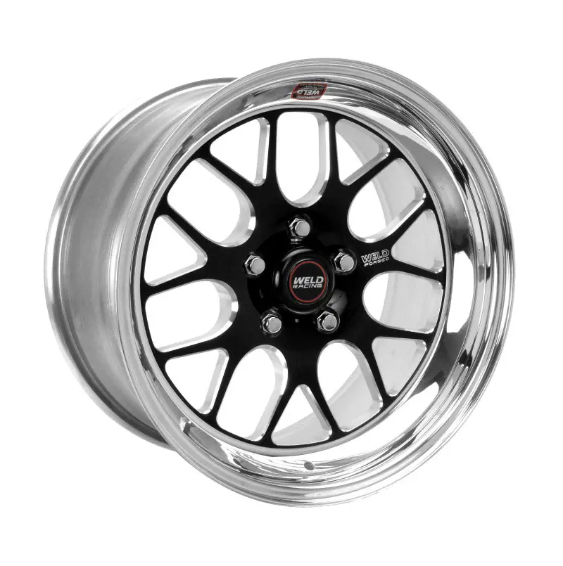 Weld S77 Non-Beadlock Black Wheel – 17X4.5In, 5X4.75 Bolt Pattern, 1.7In Backspace, Medium Pad Finish 1