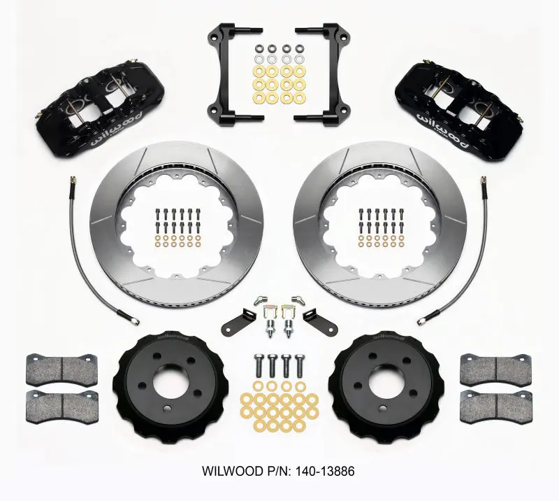 Wilwood Aero6 Front Hat Kit 14.00 2015-Up Mustang W/Lines 1