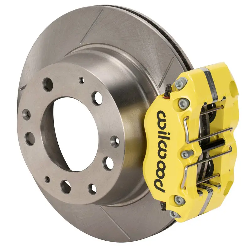 Wilwood Dynapro Rear Brake Kit – For 1969–1983 Porsche 911, 3-Inch Mt Slotted Rotors, Yellow Finish 1