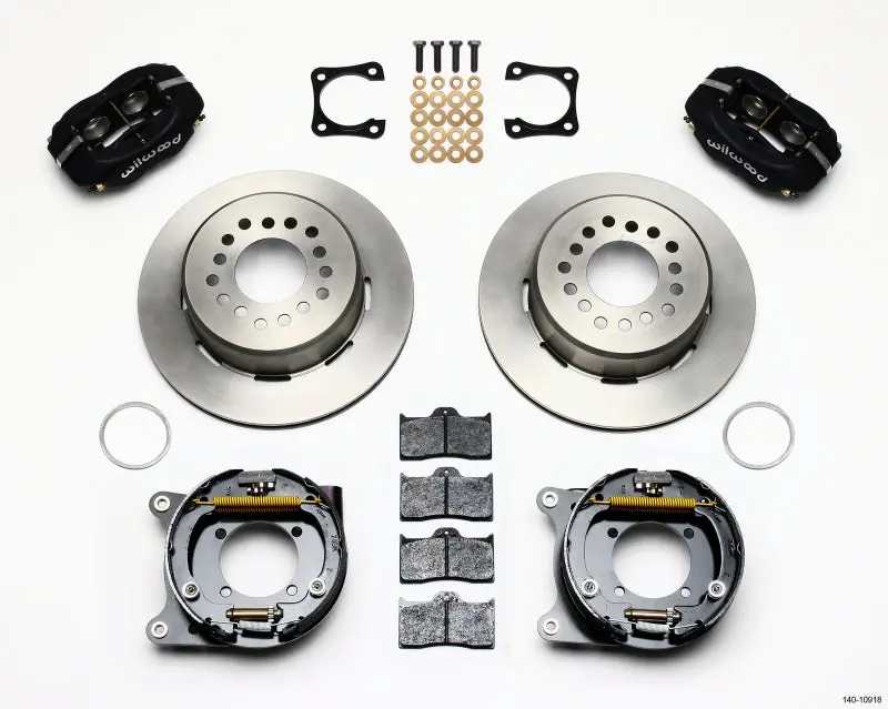 Wilwood Forged Dynalite Parking Brake Kit For Chevy 12-Bolt Rear Axle – 3.15" Bearing, Staggered Mount 1