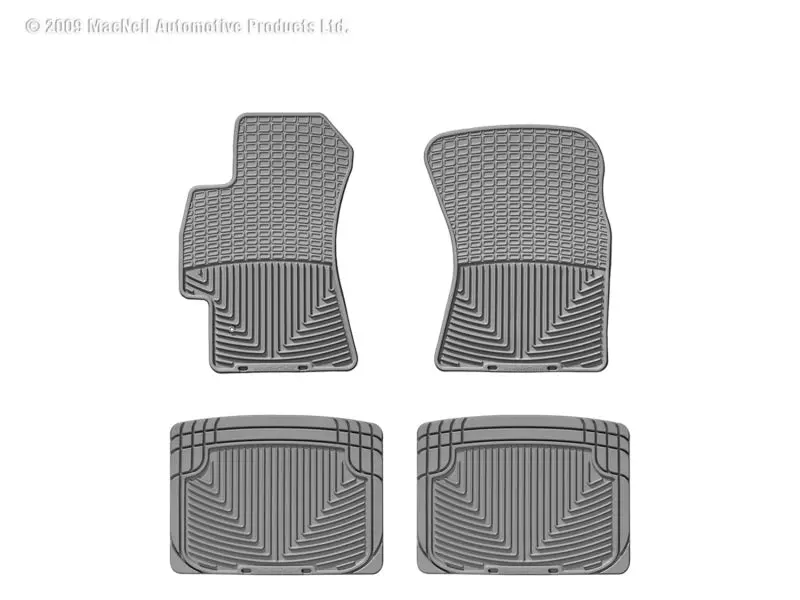 Wt Rubber Rear Floor Mat – Textured Grey All-Weather Protection 1